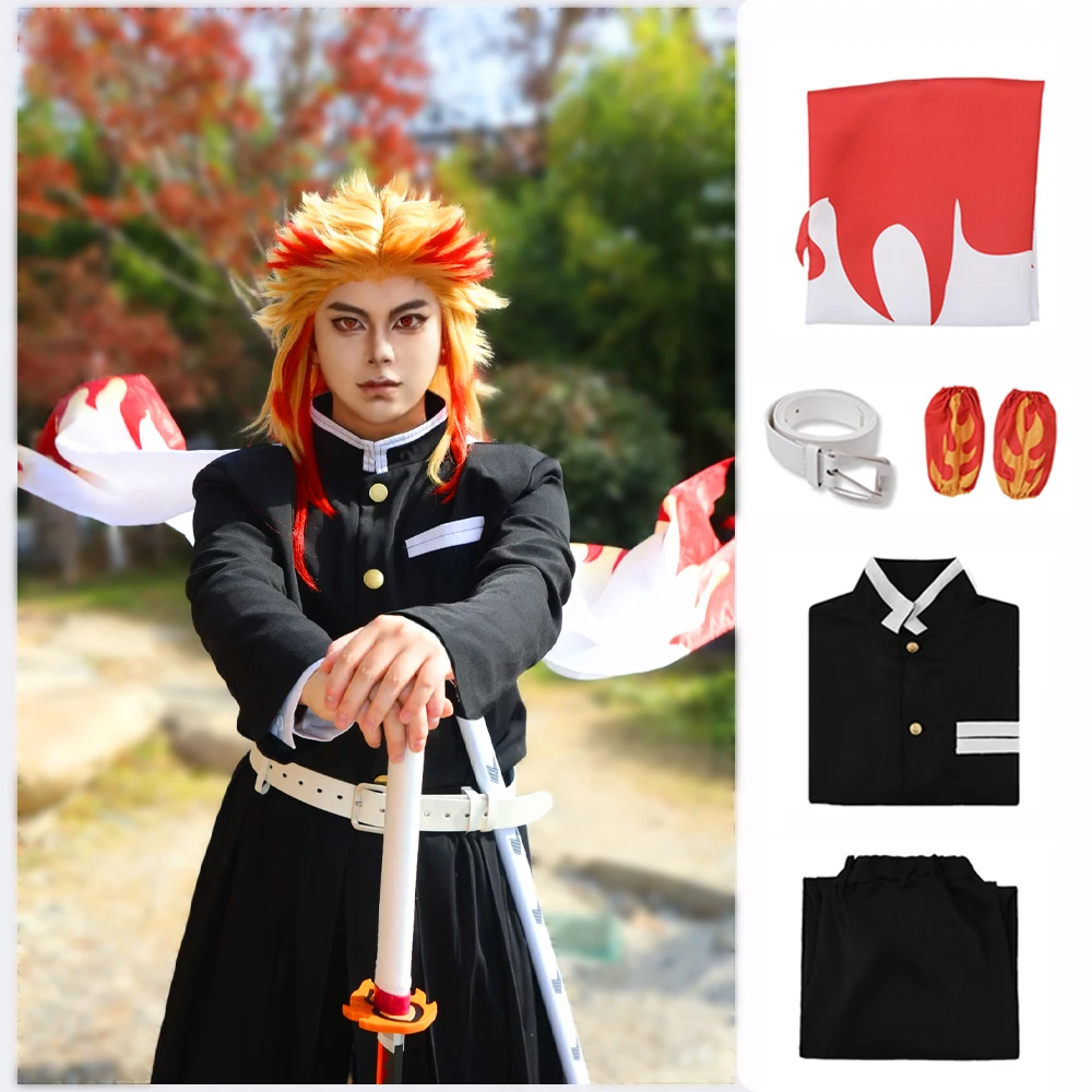 لهب هاشيرا تأثيري موحدة كيمونو كامل مجموعة أنيمي مفصلة لهب هاوري الكابتن معطف للعب دور مرحلة اتفاقية أنيمي