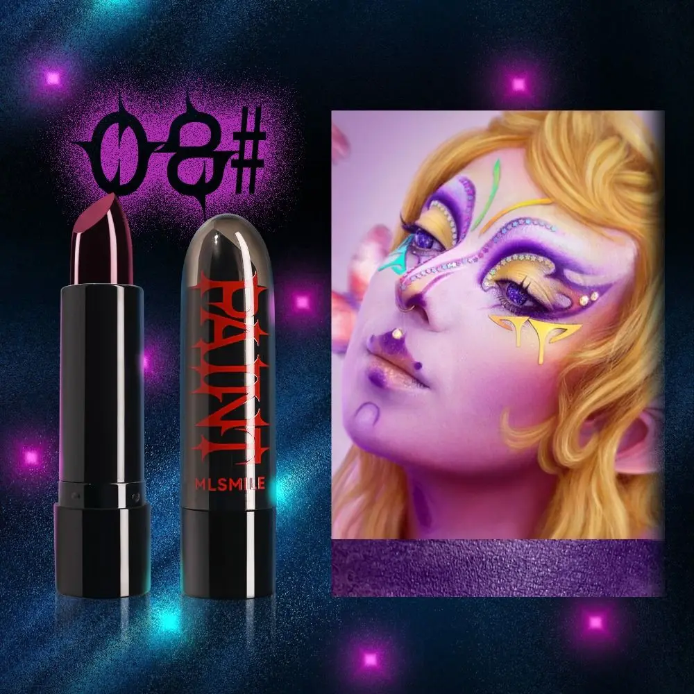 3 Stuks Waterdichte Face Body Paint Stick Veilig Langdurige Halloween Lippenstift Creatieve Retro 8 Kleuren Lipgloss Clown Cosplay