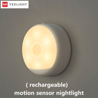 Yeelight LED night Light Motion Sensor light Rechargeable Rechargeable Smart home lamp For Bedroom wardrobe hallway