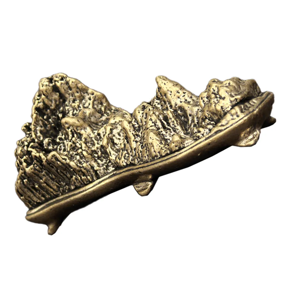 

Подставка для китайских кистей из латуни с дизайном «Каменная грядка», противоскользящая, для каллиграфических кистей, для декора кабинета и офиса, держатель для хранения кистей