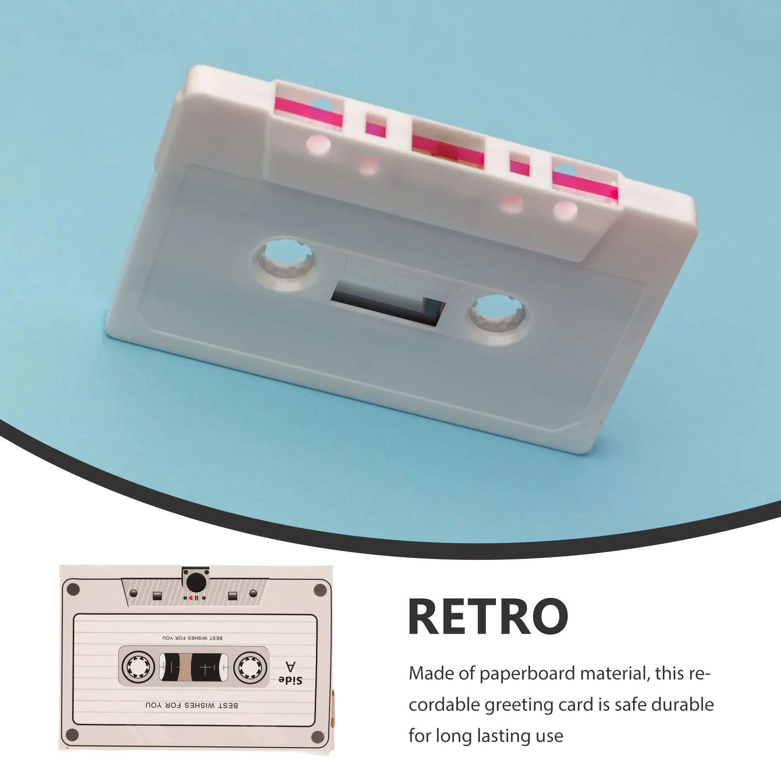 

Recording Greeting Card Recordable Audio Birthday Cards Tape Cassette Insert for Christmas