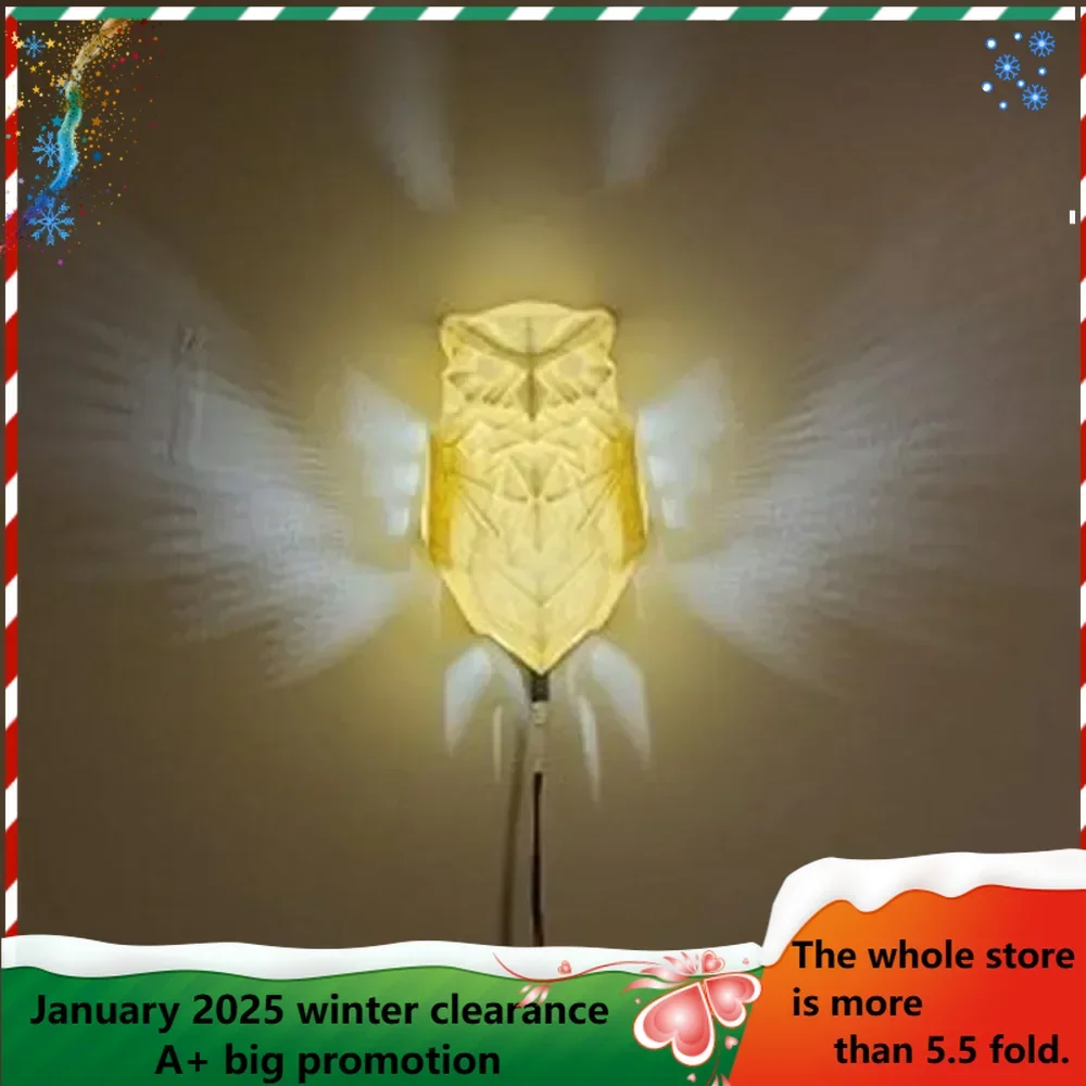 

3D Wall Light Animal LED Wall Lamp Sleeping Night Light Walls Lighting Lights Art Deco Wall Sconce Owl Night Lights