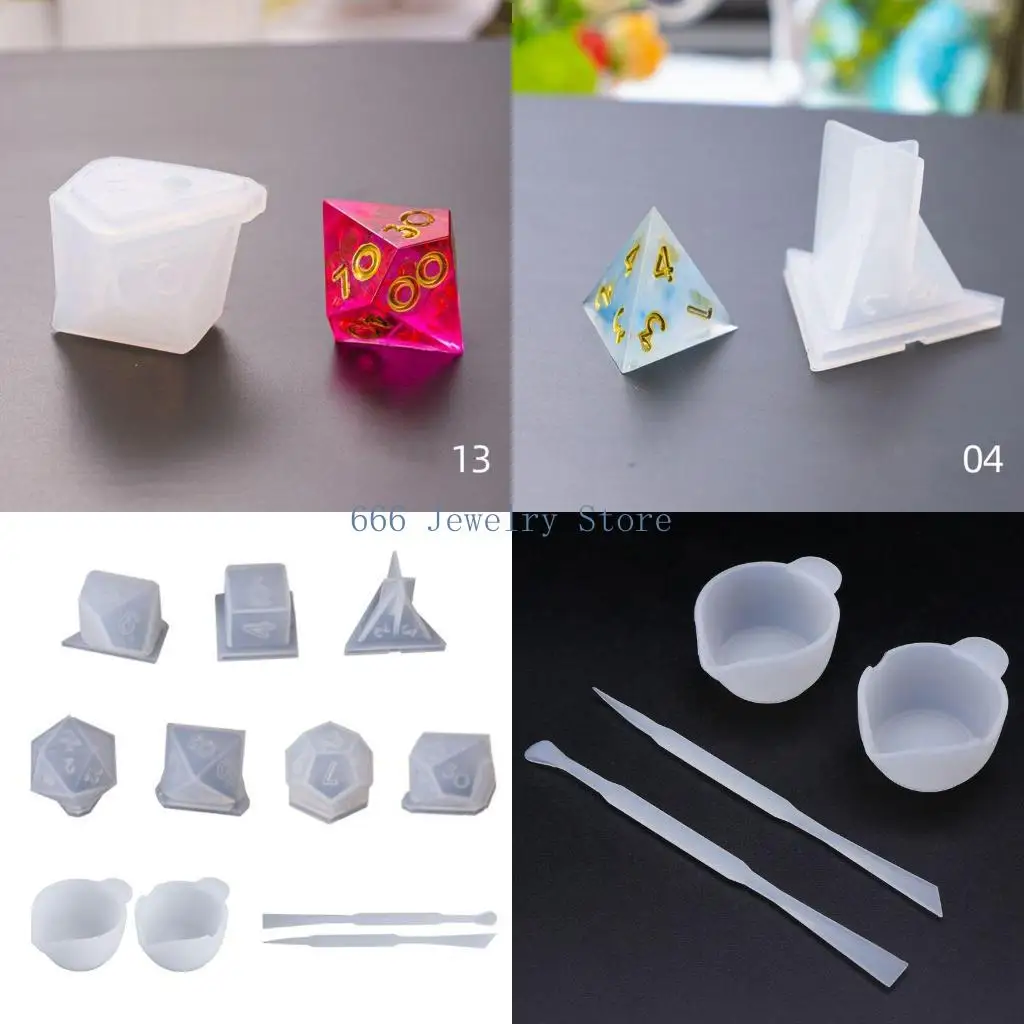 

F2TD Различные формы кости плесень мультиспективные цифровые кубики плесени