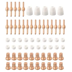 65pcs Comprehensive Plasma Cutting Consumables Kit  Compatible With LG-40 PT-31 CUT40 CUT50 Plasma Cutters For Smooth Cutting