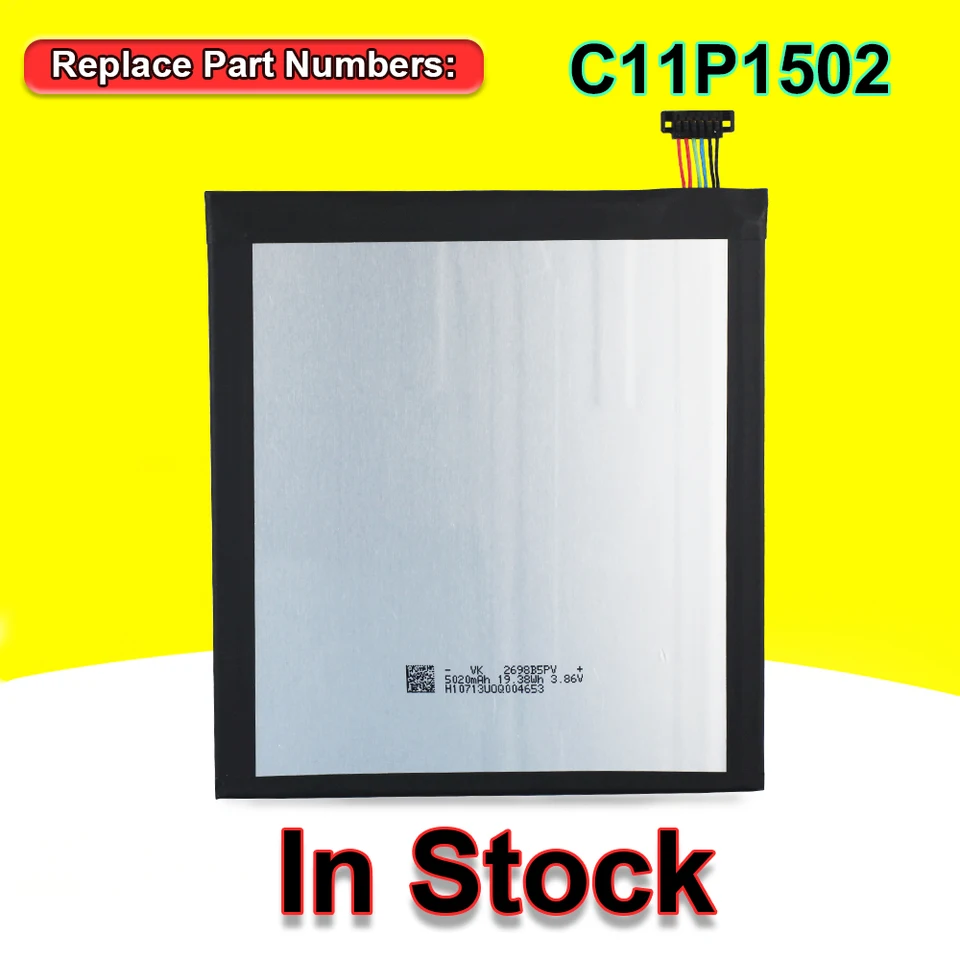 Batería C11P1502 100% nueva de alta calidad para ASUS ZenPad 10 Z300C Z300CL Z300CG P023 P01T 10.1 Teléfono móvil en stock entrega rápida 2