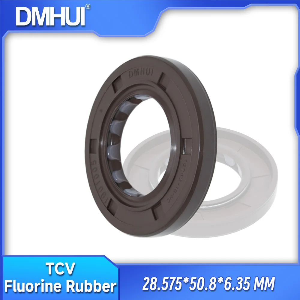 DMHUI 16253-18-NC Shaft Sealing Ring 28.575x50.8x 6.35mm for Eaton 78462/27400/74328 Pumps - TCV Type FKM Rubber Oil Seals