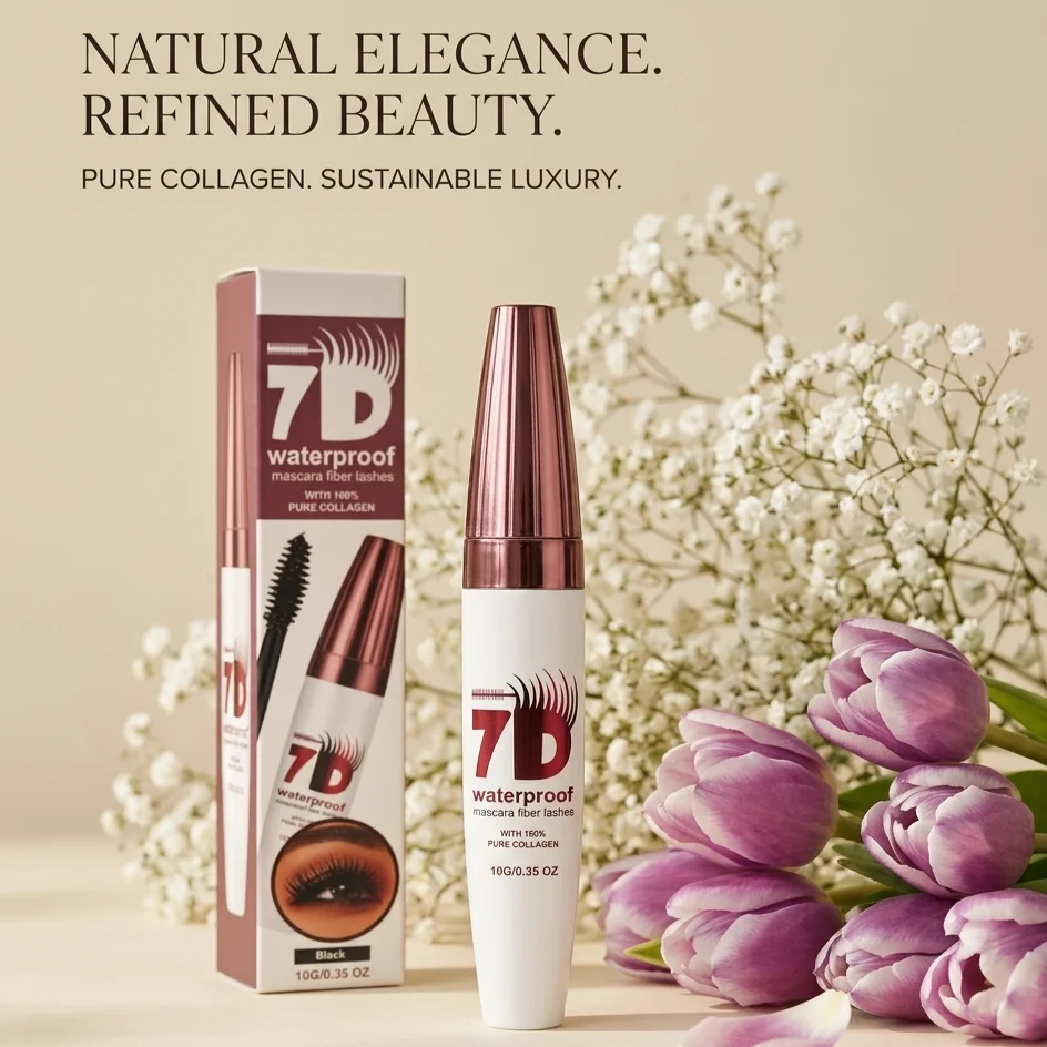 7D Mascara Waterproof Eyelash Thickening Lengthen Create Long Naturally Curled Eyelashes Appearance Eyelash Extension Cosmetics