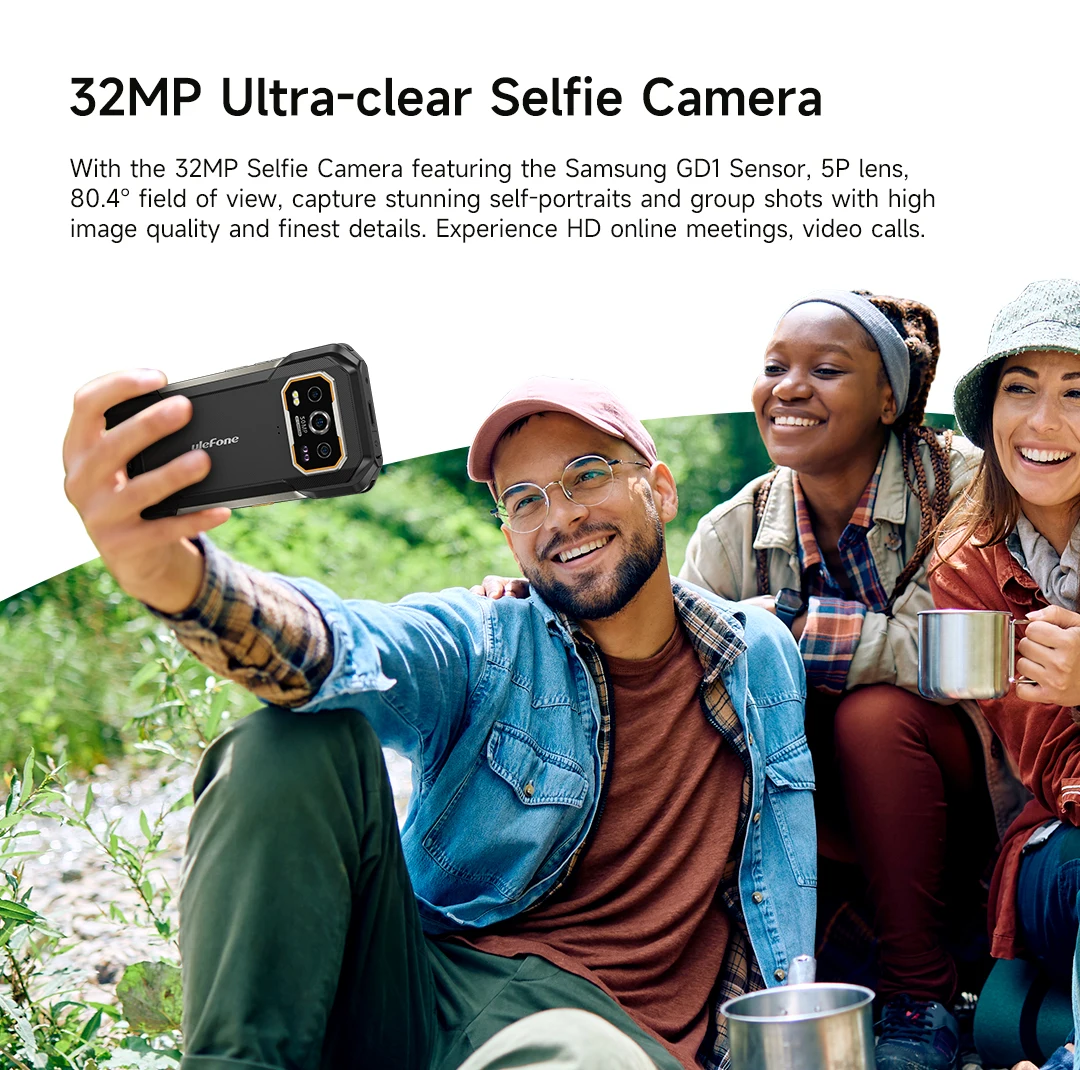 Ulefone Armor 27 Pro 5G Rugged Phone 10600mAh Smartphone Android 14 50MP+64MP Night Vision Camera Up to 24GB+256GB NFC