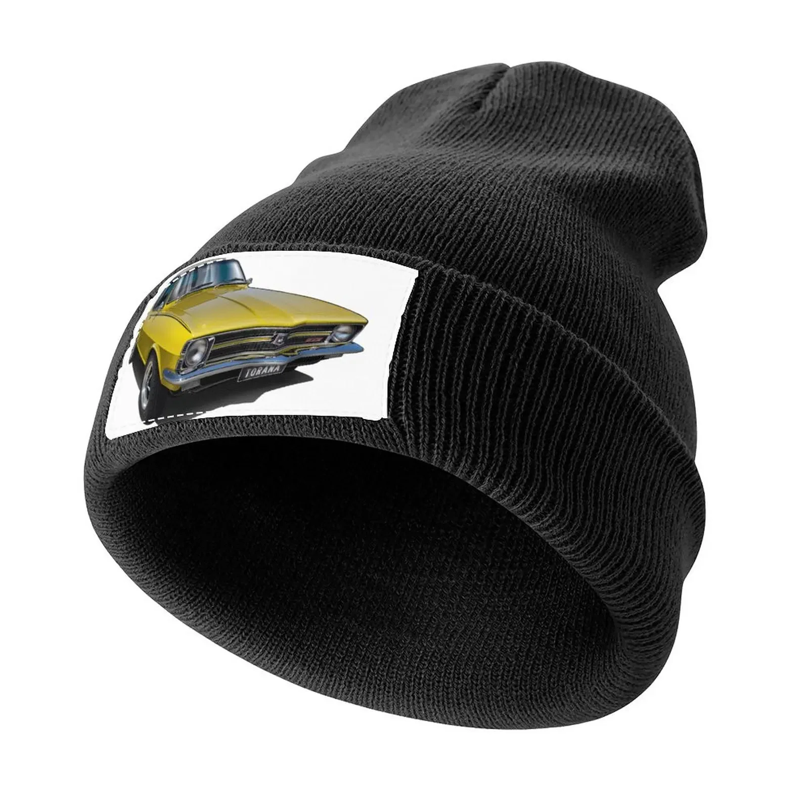 Illustrated Holden LC GTR Torana - Yellow Knitted Cap Big Size Hat Golf Rugby Hat Man Luxury For Men Women's