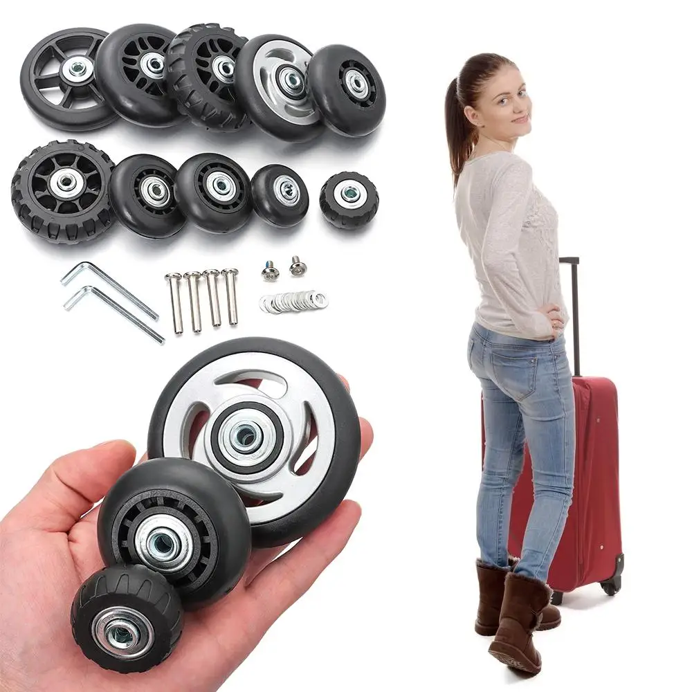 With Screw Replace Wheels Suitcase Parts Axles Caster Wheel Repair Kit Travel Luggage Wheels for Luggage with Directional Wheel
