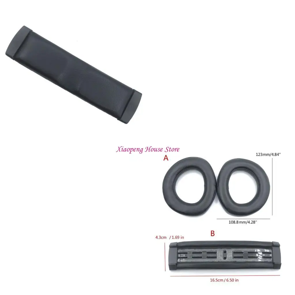 

Comfortable Lambskin Headband Pad Replacement Ear Muff Soft Earpads for HD800 HD800S Headphone 77JC