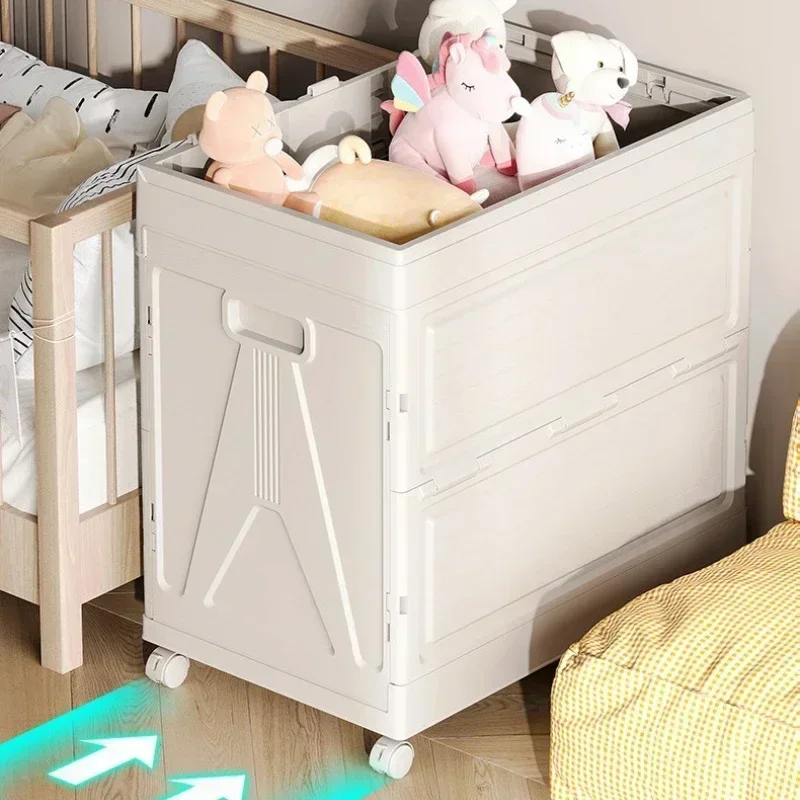 

Household large-capacity folding storage box, clothing sorting box, toy storage box, clamshell snack dust storage cabinet
