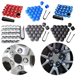 20 stks/set Auto Wieldop Hub Moer Bout Covers cap Wiel Band Cap Band stofdicht Decoratieve Cap Auto accessoires 17/19/21mm