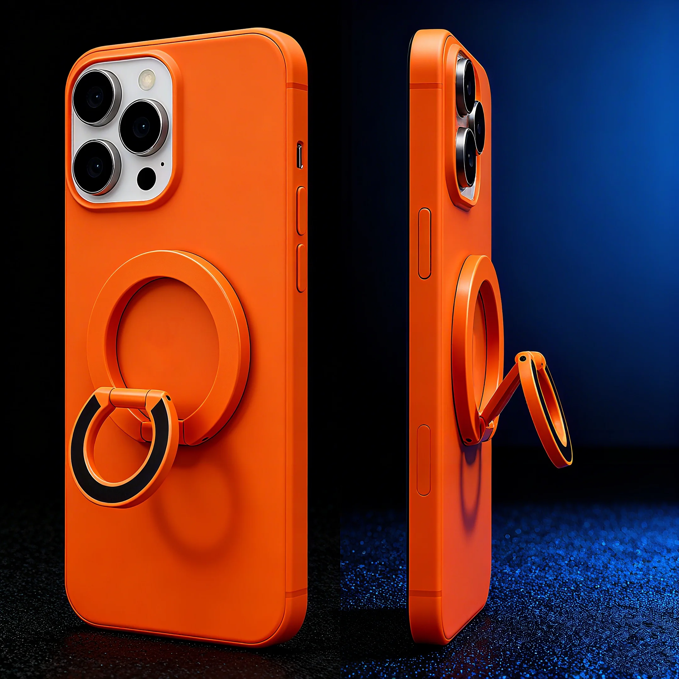 자석 손가락 클립 3단 거울 양면 자석 흡착 1개 초경량 초박형 강력 흡착 회전