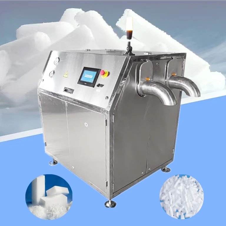 50kg 100kg 200kg Solid CO2 Dry Ice Making Machine Carbon Dioxide Granulated Dry Ice Cube Pelletizer Maker Forming Machines Price