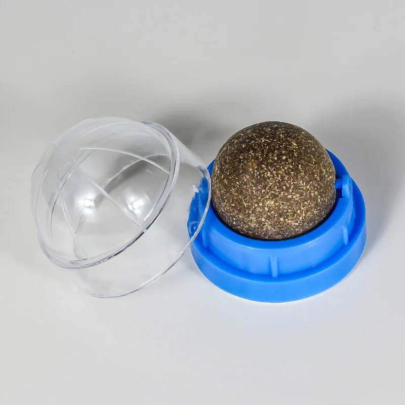 Natural Catnip Cat Wall Sticky Balls Toys Scratching Cat Toys Self-Help Cat Balls Promote Digestion Cat Grass Snacks