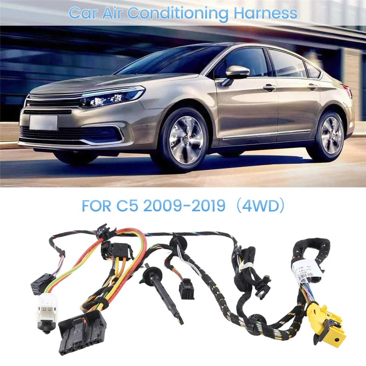 

4WD Car Air Conditioning Harness Evaporation Box Harness for Citroen C5 2009-2019 6436H8 6436H7 6436H6 6436K7