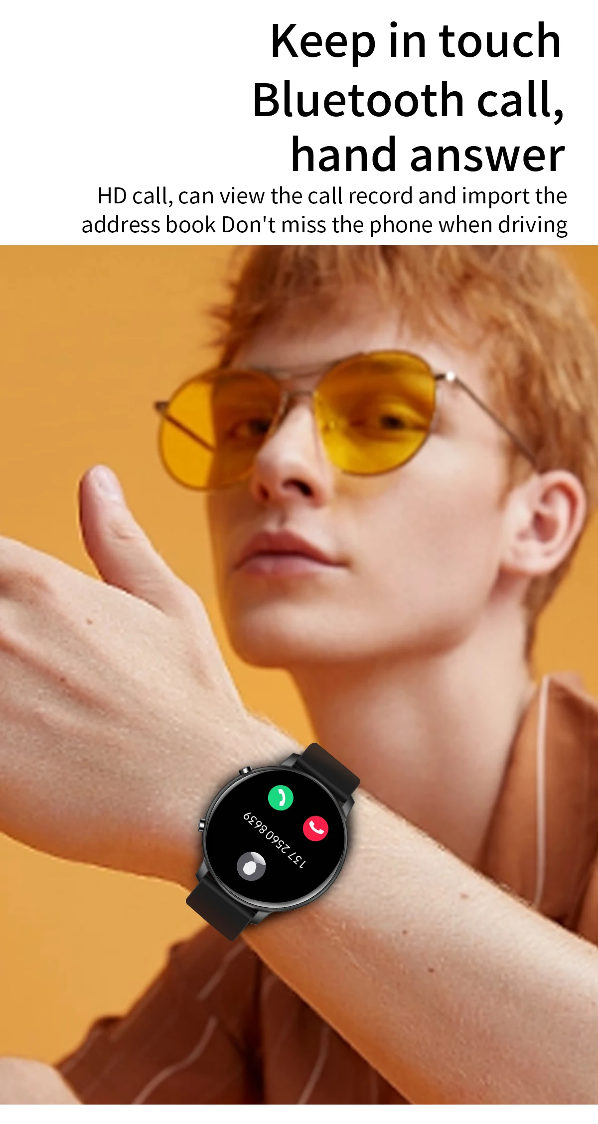SitopWear-reloj inteligente para hombre y mujer, pulsera con pantalla HD grande, Bluetooth, llamadas, más de 100 modos deportivos, monitoreo de salud, nuevo, 2023
