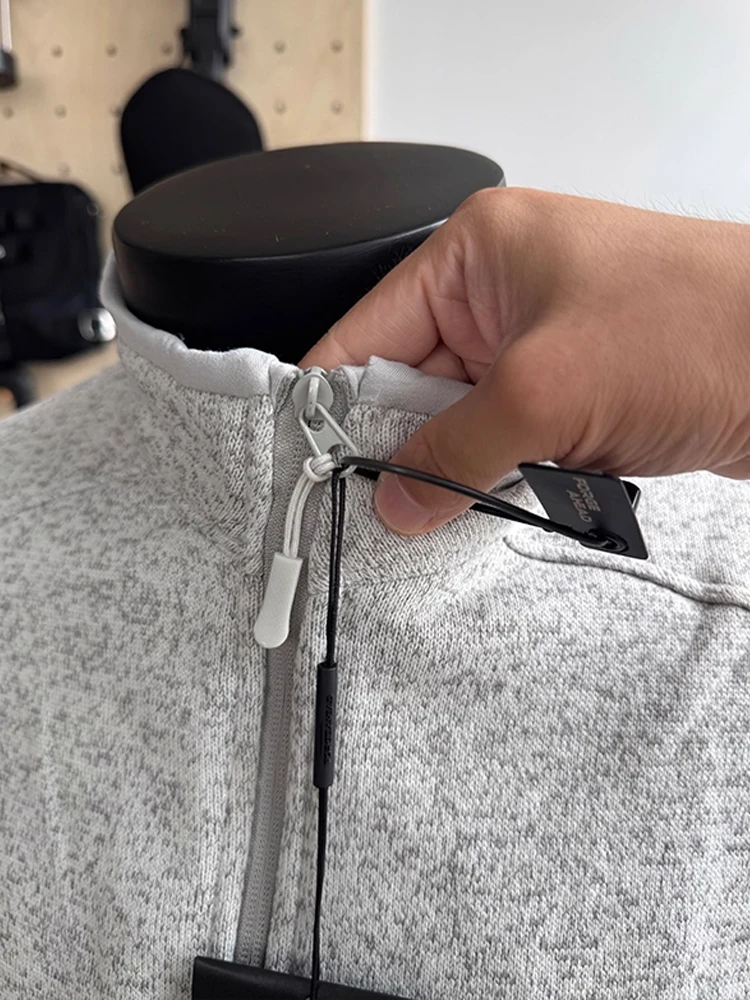 

Cleanfit ey Stand Collar Jaet Men's American Retro Casual Open Cardigan Sweatirt High-End Versatile Jaet Autumn Wear