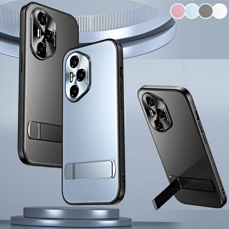 

Plating Matte Invisible Bracket Case For Honor 60 GT Pro Power CD Lens Protector Stand Cover For Honor 300 200 Pro Magic 7 6 Pro