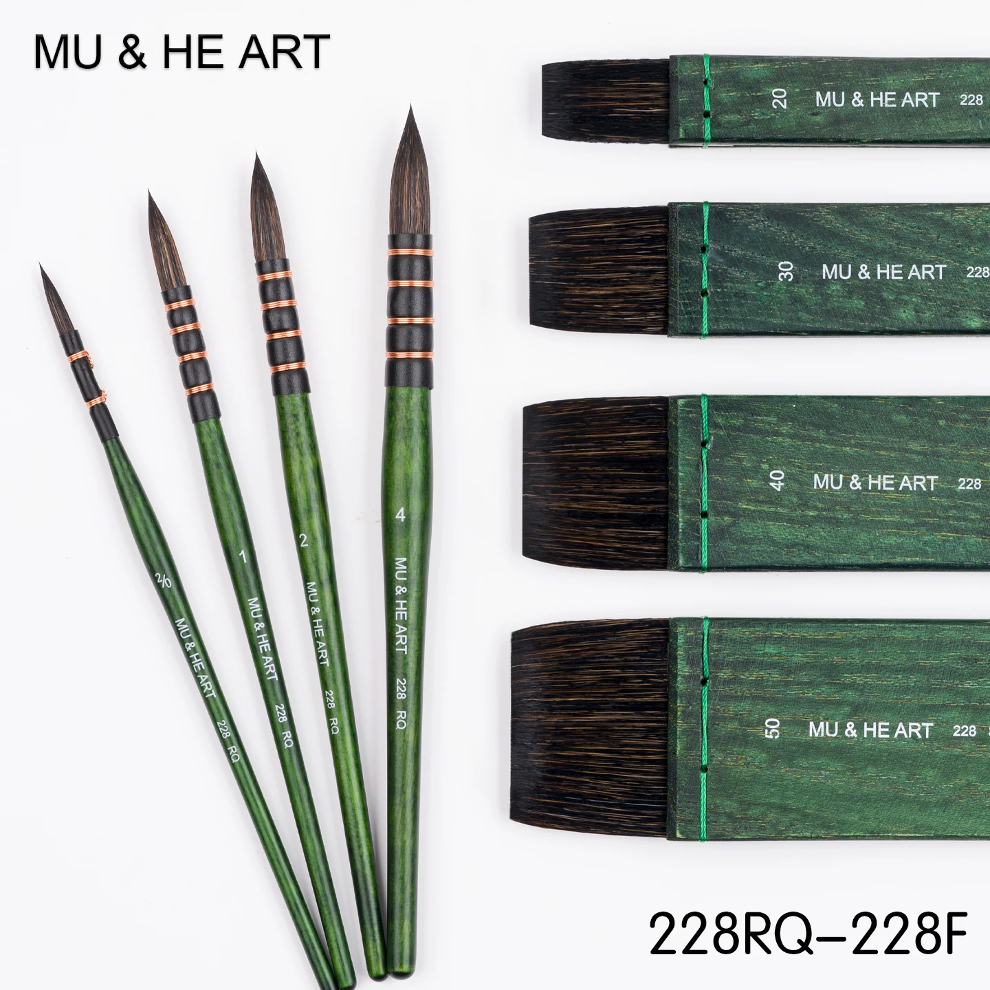 Professional Pure Sable Hair Watercolor Brush 108R Round Fine Point Artist Paint Brush Walnut Wood Handle For Wash Glazing Detai