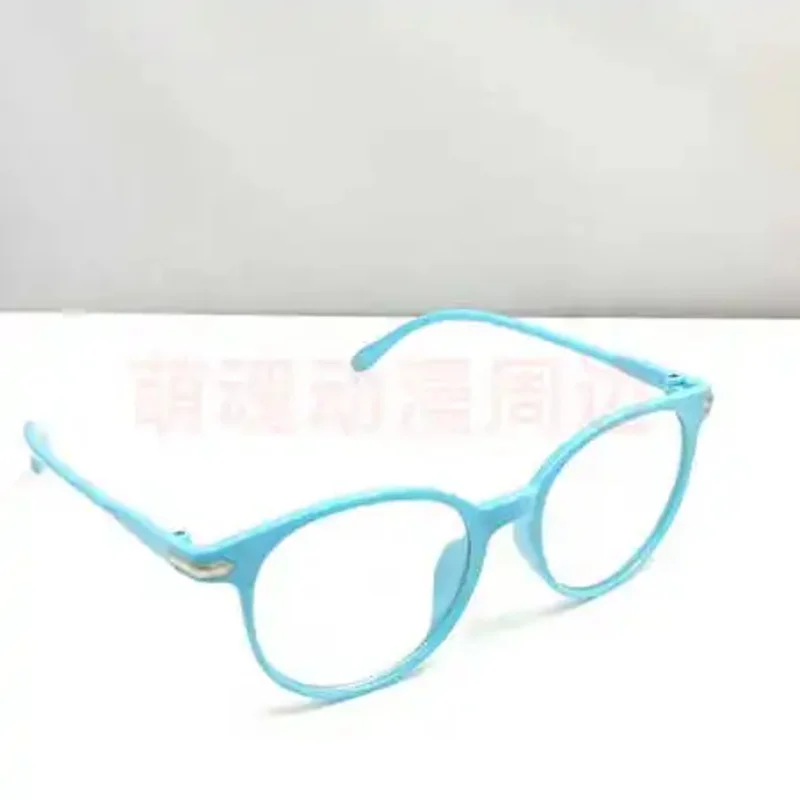 

20151123 Anime The Family Children SEIHA SHIUNJI Fake Glasses Cosplay Accessories Cartoon Sky-blue Spectacle Frame Xmas