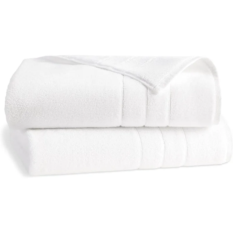

Super-Plush Turkish Cotton Bath Towels - Set of 2, 100% Cotton | Best Luxury Spa Towels