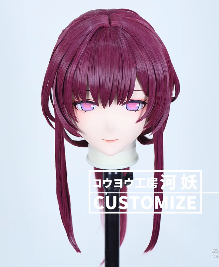 

C-10126 Customize Full Head Resin Cartoon Cosplay Japanese Character Anime Role Play Crossdress Kigurumi Mask With Back Shell