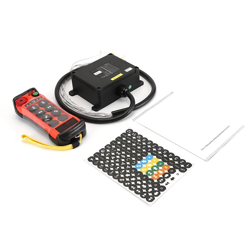 QA600 6 keys single speed Industrial Wireless Radio Crane Remote Control switches Hoist track Crane Lift Controller DC10-30V