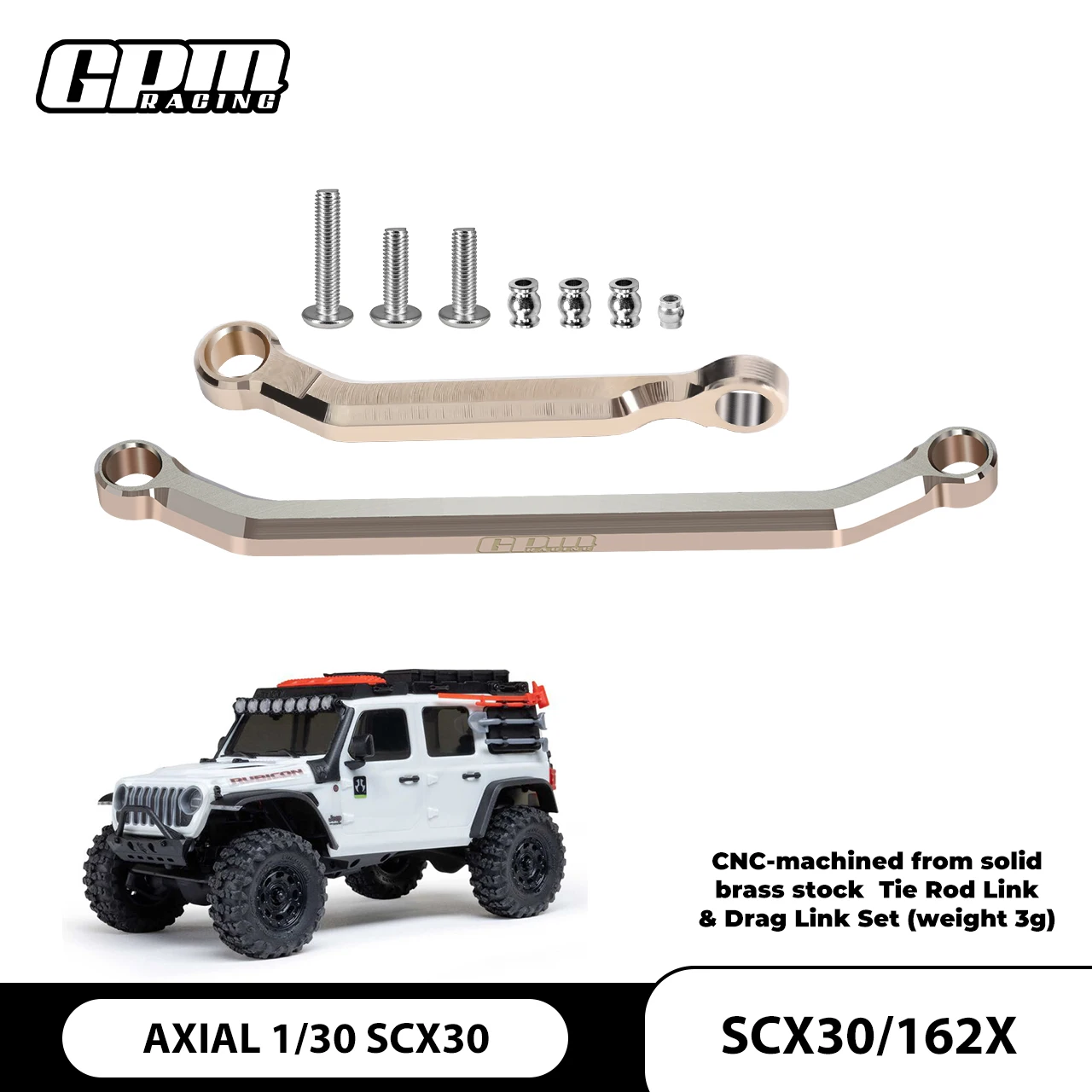 

Латунные тяги рулевого управления с плотным допуском GPM для AXIAL SCX30 Ford Bronco Jeep