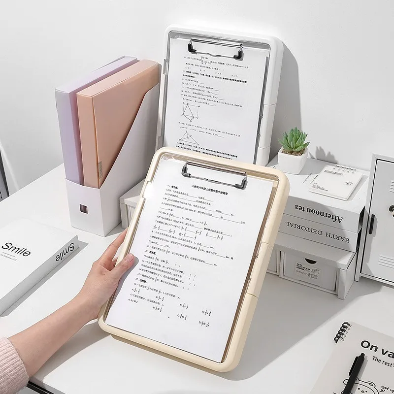 Cartella multifunzionale per studenti A4, tappetino per esami, carta di prova, scheda di archiviazione e organizzazione, cartella di file per ufficio dedicata ai archivi