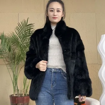 Fancy Rani Real Fur Coat Women Natural Rabbit Winter Jacket ...