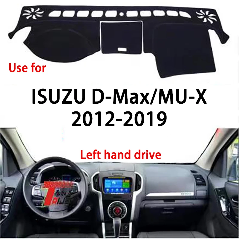 TAIJS Factory Simple Polyester Fibre Car Dashboard Cover For ISUZU D-Max/MU-X 2012 2013 2014 2015 2016-2019 Left Hand drive