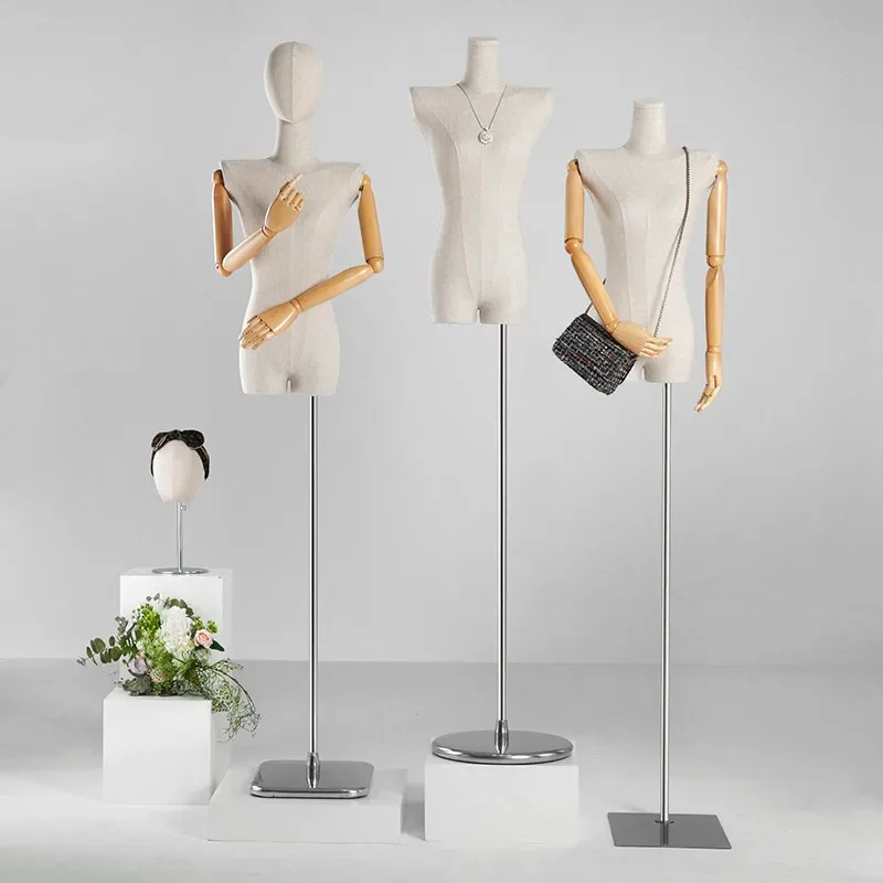 High End Korean Style Flat Shoulder Mannequin for Clothing Store Window Display Fashion Dummy Model Props Retail Shop