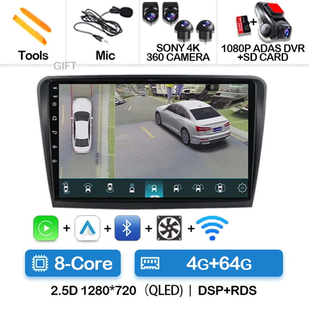 4G-64G 360 DVR