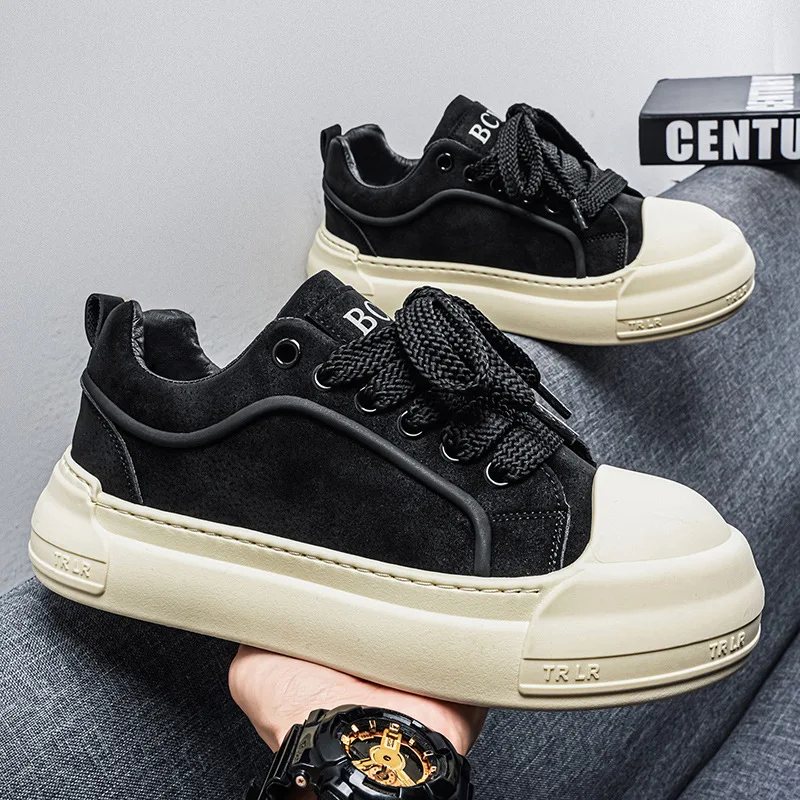 Men's shoes - Spring casual thick-soled elevated casual sports comfortable outdoor sneakers