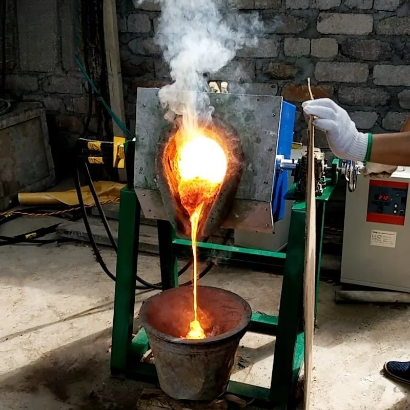 Intermediate Gold Silver Copper Aluminum Metal Intermediate Frequency Forging High-Frequency Small Furnace High-Temperature