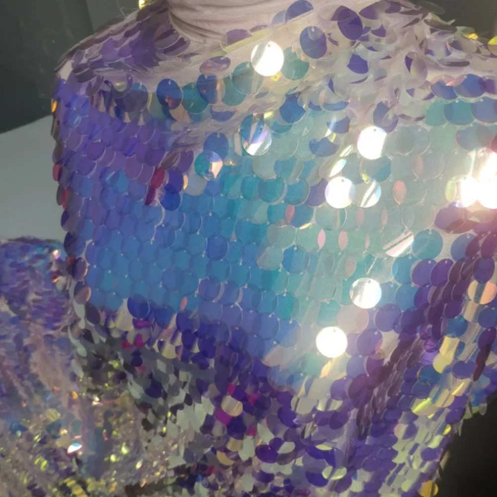 

Сетчатая вышивка, блестящая иллюзия, лазерная круглая ткань с блестками, свадебное представление, сценическое танцевальное вечернее платье, ткань на метр