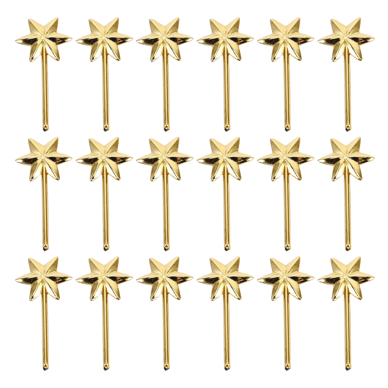 

50Pcs Gold Hexagram Mini Wands Hexagram Shaped DIY Crafts Party Favors Decoration Supplies for Crafts
