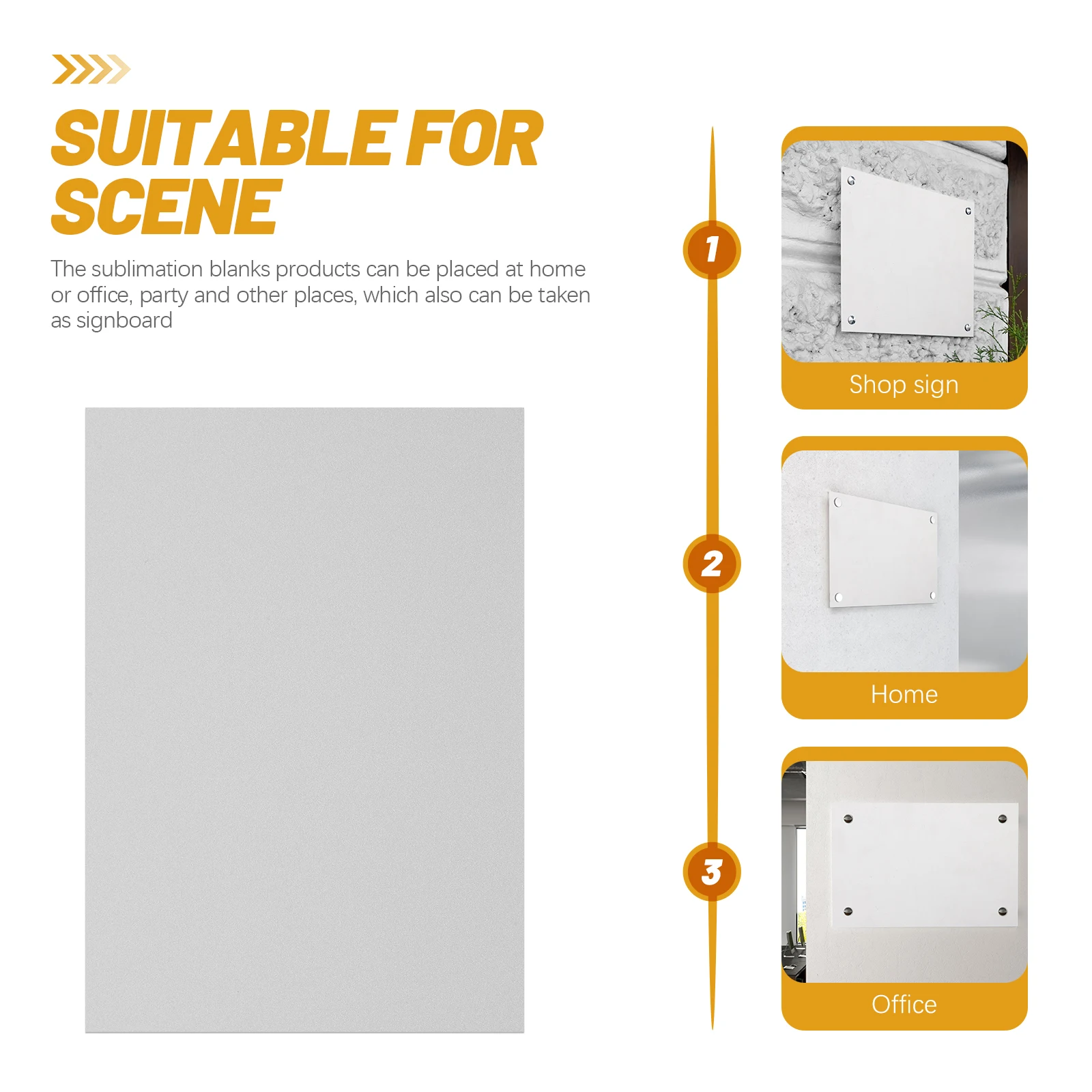 

6Pcs Pearlescent Metal Sheets Sublimation Metal Blanks Sturdy Aluminum Boards for Custom Poster Sign Wall Art Decoration