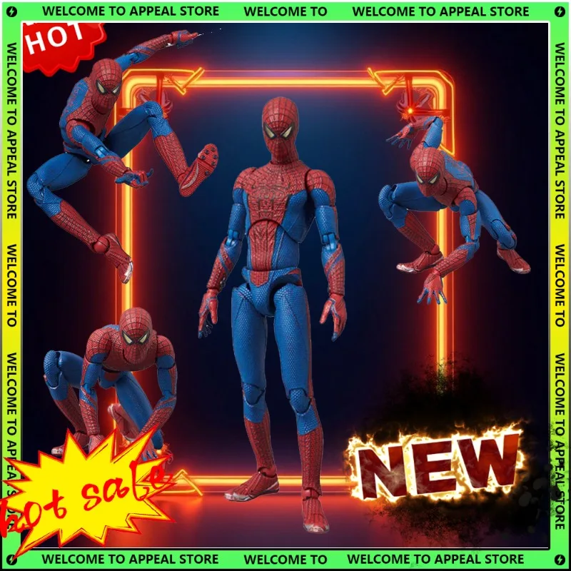 

CT Toys 001 Spiderman Action Figure Mafex 001 Andrew Garfield Spider Man Figurine PVC Anime Figure Collectible Model Toys Gift