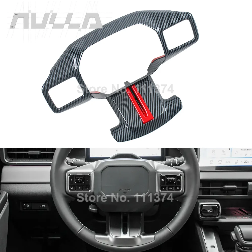 

For Toyota RAV4 XA60 2026 2027 GR Sport Steering Wheel Button Keys Cover Frame Decorative Cover ABS Carbon Accessories