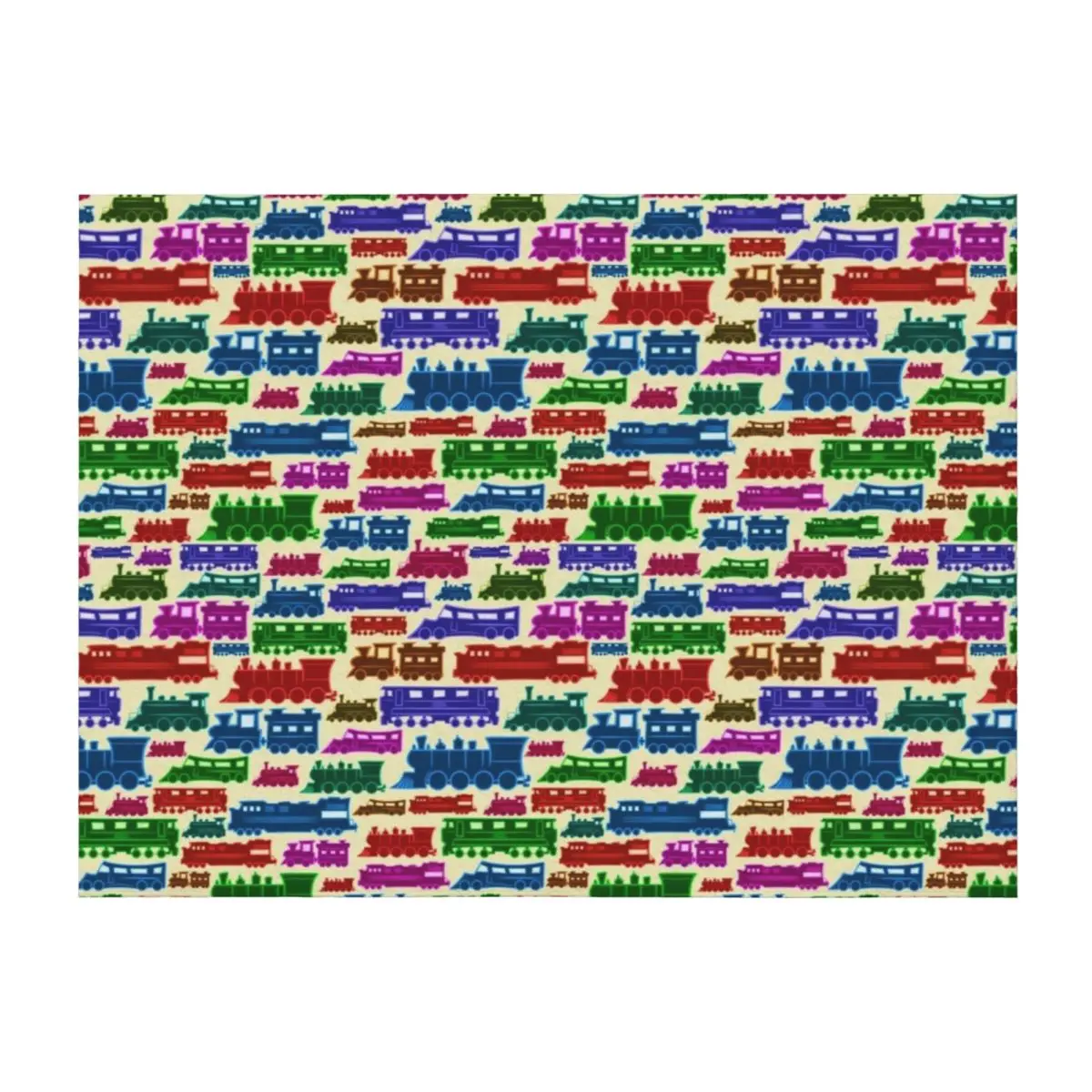 

Here Comes the Train (yellow) Throw Blanket Winter beds christmas gifts Extra Large Throw Camping Blankets