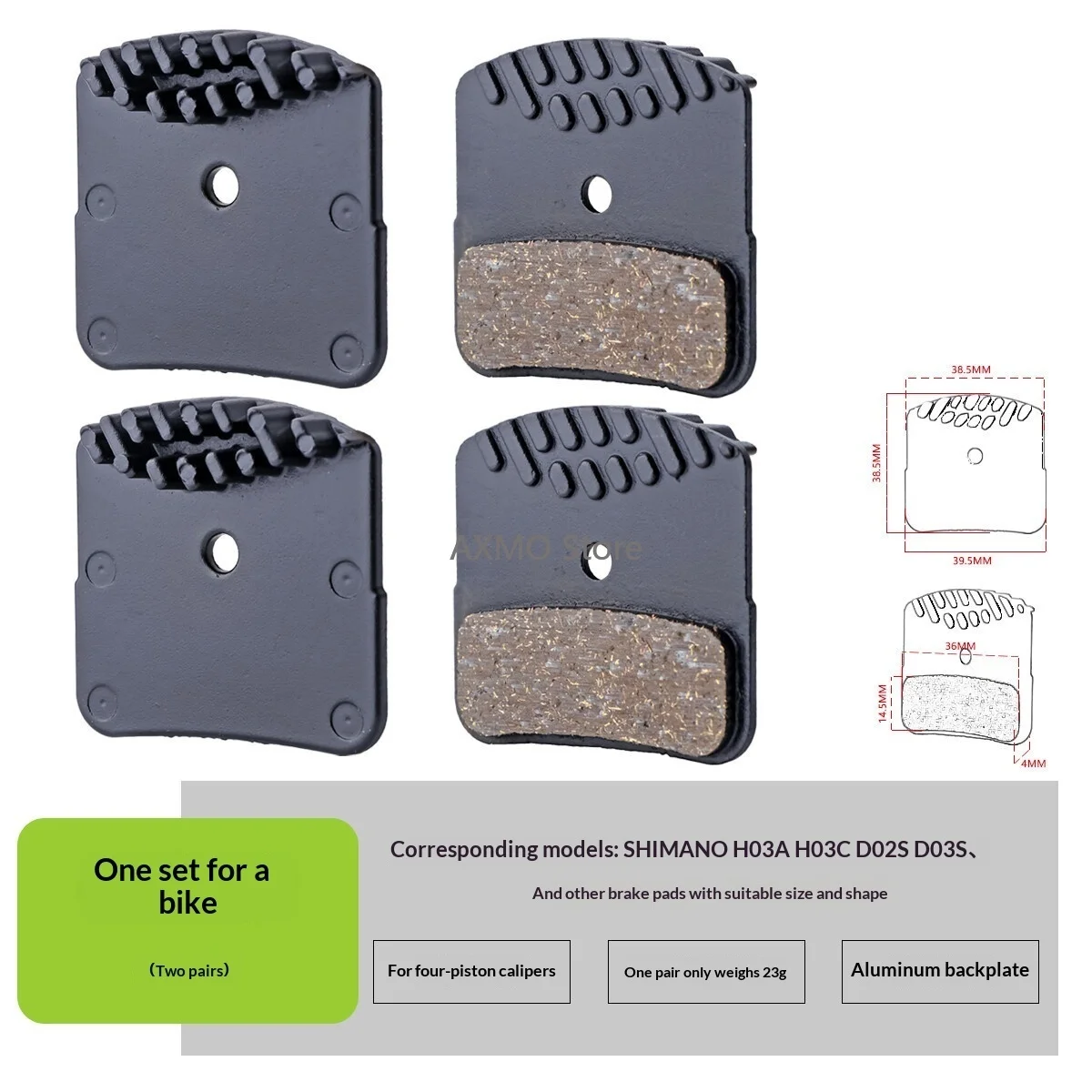 

2 пары полуметаллических дисковых тормозных колодок с 4 поршнями для гидравлических тормозов ZeeM640M810 XT M8120 MTB, запасные части