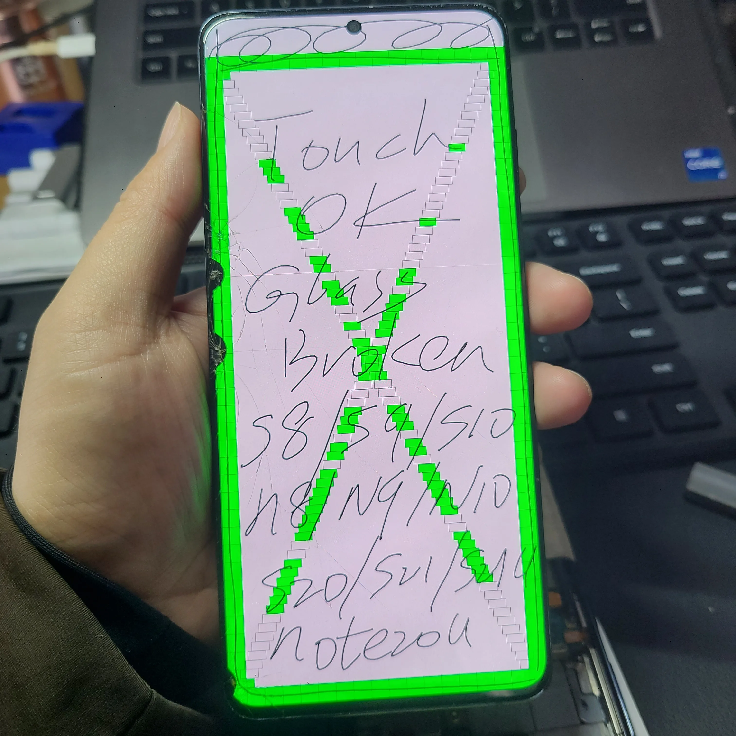 Repair Edge screen Separete Glass Practice Lcd for samsung S8Plus/Note8 G955/G965/S9/S10/S20/S21/S21U/N10+ Broken Glass touch OK