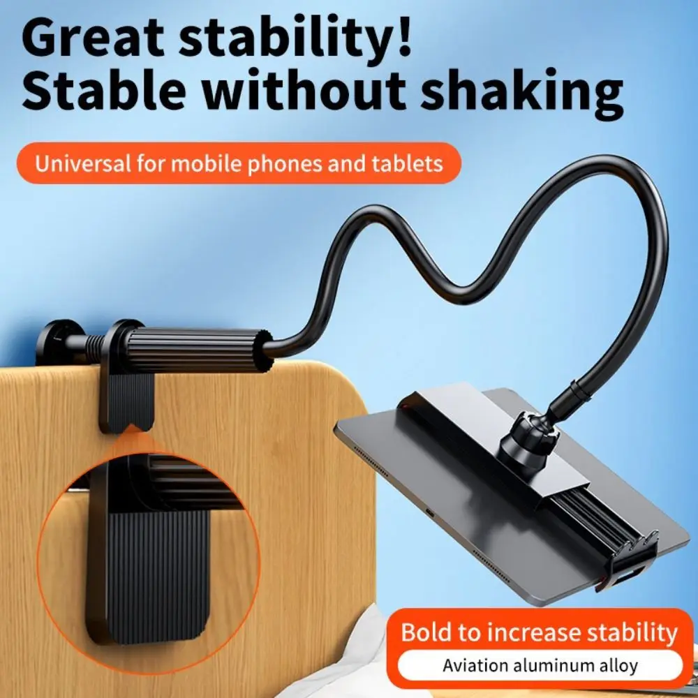 Flexible Clip Mobile Phone Stand Adjustable Angle Portable Design Tablet Holder 360° Rotation 70cm Length Phone Stands