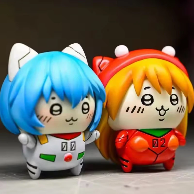 Evangelions Ayanami Rei Asuka Action Figures Cosplay Usagis Hachiwares Anime Model Doll Cartoon Desktop Ornaments Toy Fans Gift