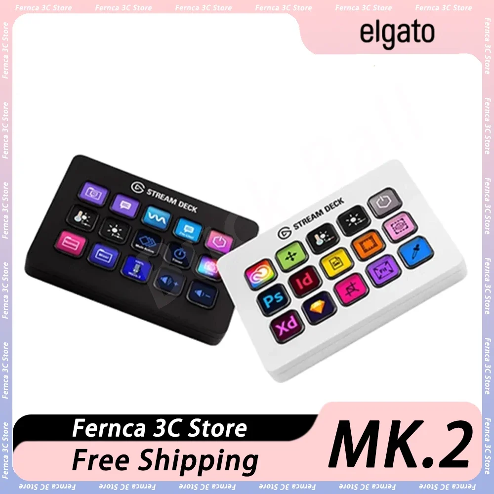 Elgato Stream Deck MK.2 Mini Keyboard 32 Keys Multifunctional Console Panel Designer PS Live-streaming Desktop Assistant Macro