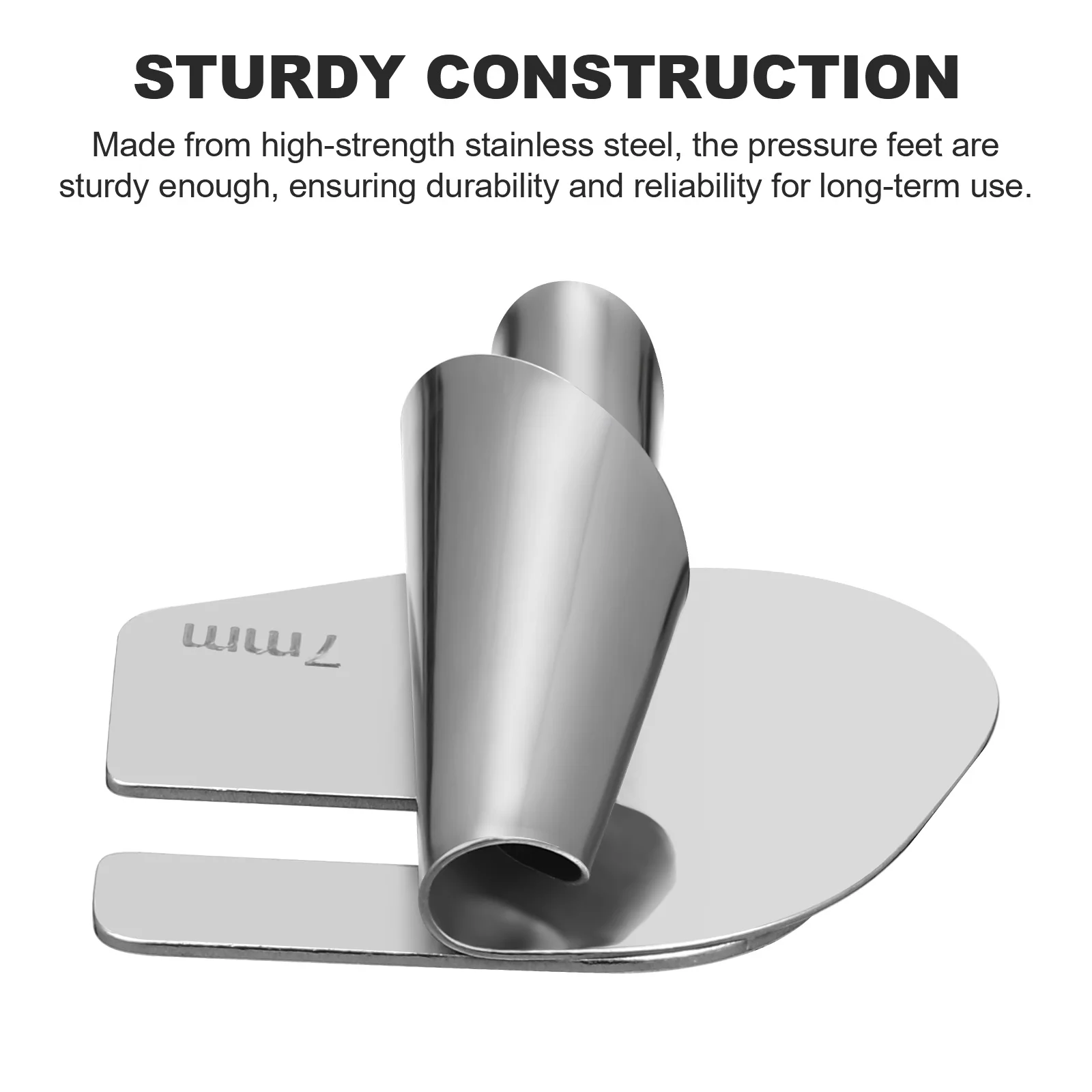 

6 Pcs Sewing Machine Presser Foot Set Rolled Hemmer Crimping Universal Stainless Steel