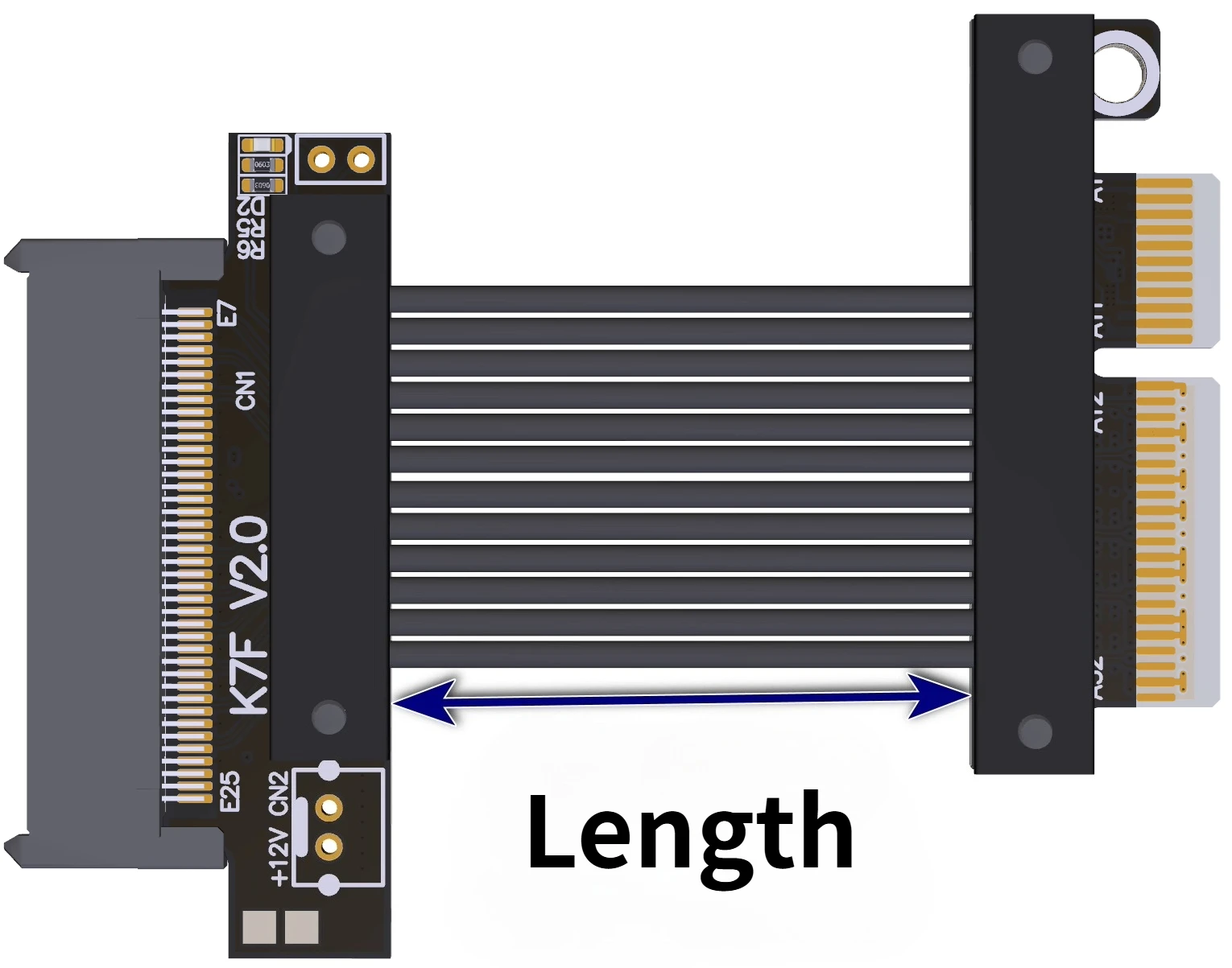 U2 SSD To PCIE 5.0 X4 SFF-8639 NVMe PCIe Extension Cable U.2-Interface Solid State Drive Riser Data Adapter Gen5 128Gbps 5-100cm